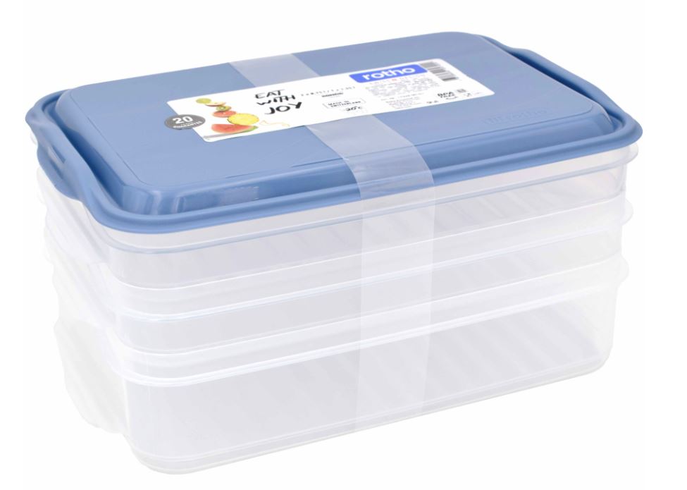 Foodcenter Dose, Stapelbar, 1 x 1,35 l + 2 x 0,75 l