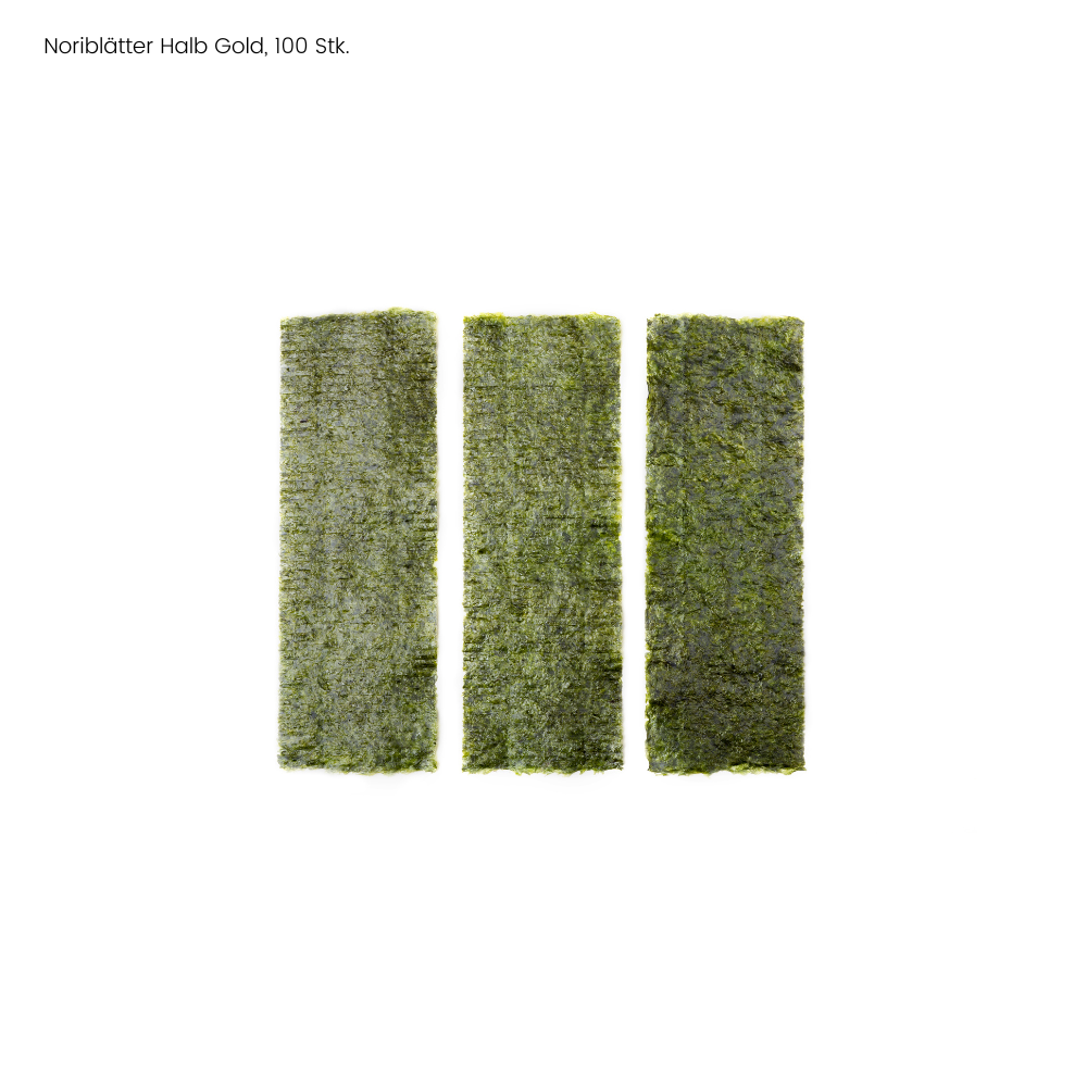 Noriblätter, Halb, Gold, 1 Karton à 20 x 100 Stück