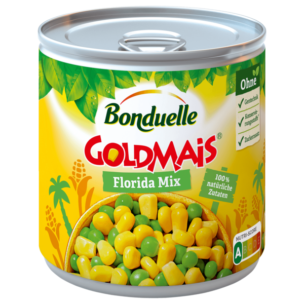 Bonduelle - Mais-Erbsen in Dose, 1 x 500 ml Dose